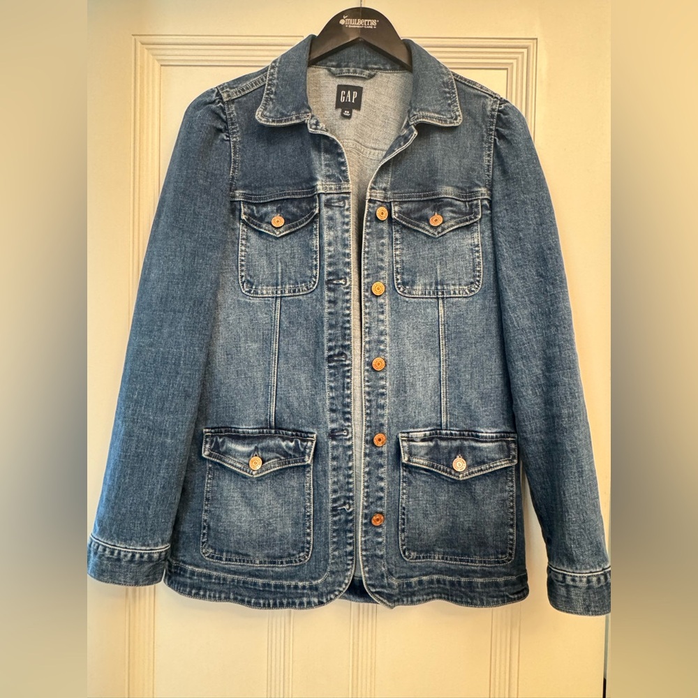 GAP Blue Jean Jacket with Pockets